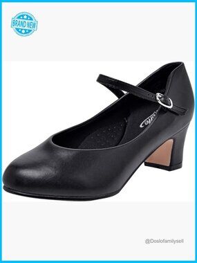 2 Inch Heeled Character Dance Shoes Ankle Strap Ballroom Salsa Flamenco Elegant